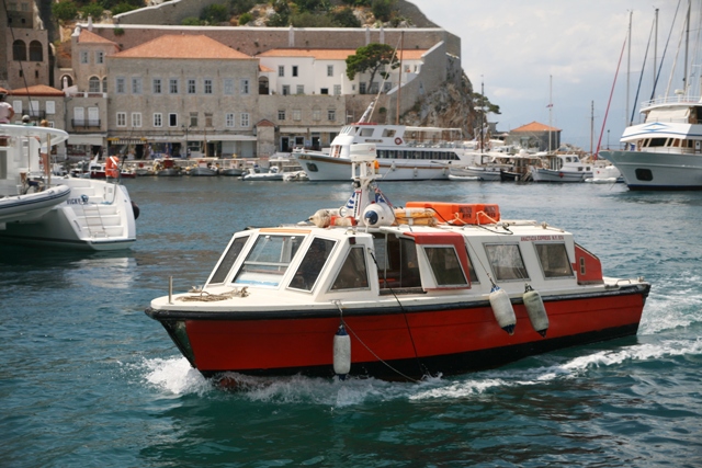 Sea Taxi's will take you to nearby Kamini and Mandraki beach